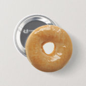 Badge Rond 5 Cm Beignet vitré (Devant & derrière)