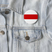 Badge Rond 5 Cm Belarus Flag (Red and White) (En situation)