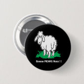 Badge Rond 5 Cm Bêlement-Moyen-Aucun (Devant & derrière)