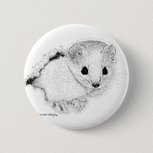 Badge Rond 5 Cm Belette (Devant)