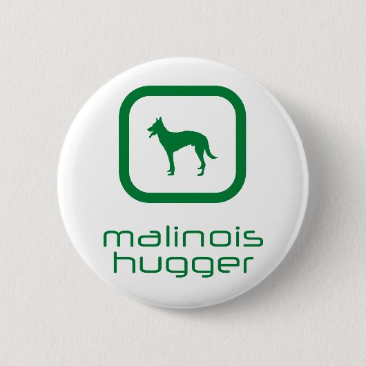 Badge Rond 5 Cm Belge Malinois (Devant)