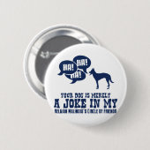 Badge Rond 5 Cm Belge Malinois (Devant & derrière)