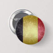 Badge Rond 5 Cm België ; Drapeau de la Belgique (Devant & derrière)