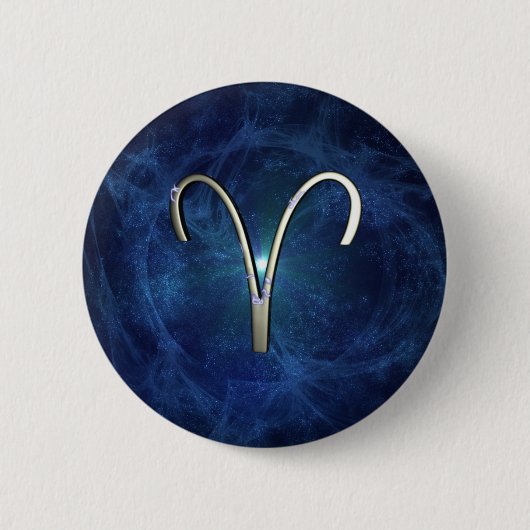Badge Rond 5 Cm Bélier (Devant)