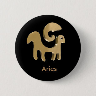 Badge Rond 5 Cm Bélier, Ariete