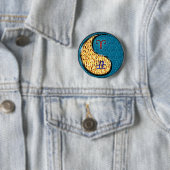 Badge Rond 5 Cm Bélier & Bœuf d'eau (En situation)