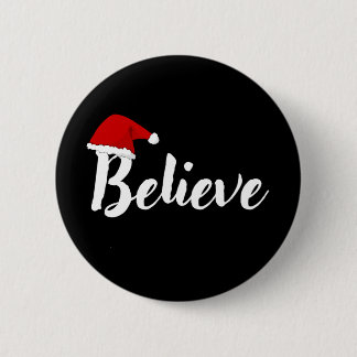 Badge Rond 5 Cm Believe - Inspirational Christmas Cote design T-S