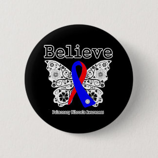 Badge Rond 5 Cm Believe Pulmonary Fibrosis Awareness