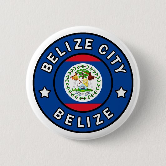 Badge Rond 5 Cm Belize City Belize (Devant)