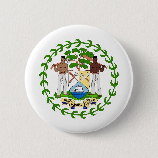 Badge Rond 5 Cm belize emblze (Devant)