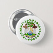 Badge Rond 5 Cm belize emblze (Devant & derrière)