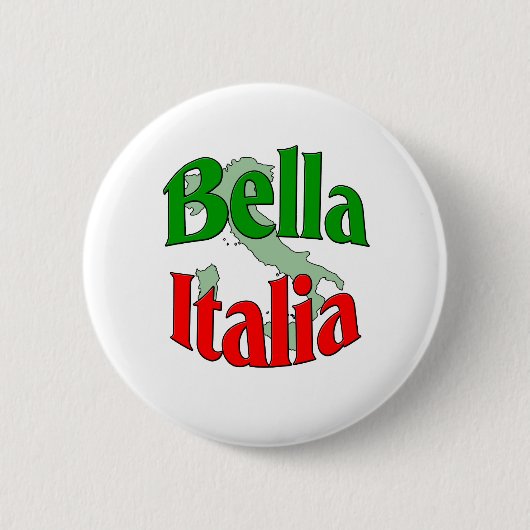 Badge Rond 5 Cm Bella Italie (Devant)