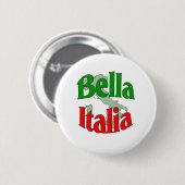 Badge Rond 5 Cm Bella Italie (Devant & derrière)