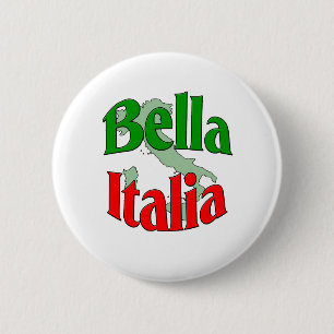 Badge Rond 5 Cm Bella Italie