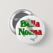 Badge Rond 5 Cm Bella Nonna (Devant & derrière)