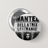 Badge Rond 5 Cm Bellatrix Lestrange Wanted Poster (Devant & derrière)
