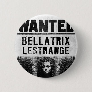 Badge Rond 5 Cm Bellatrix Lestrange Wanted Poster