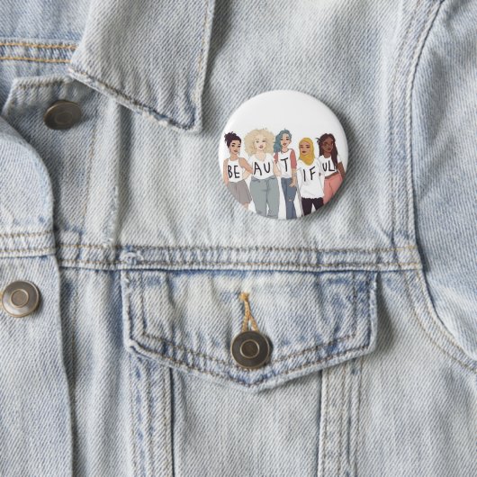 Badge Rond 5 Cm Belle (En situation)