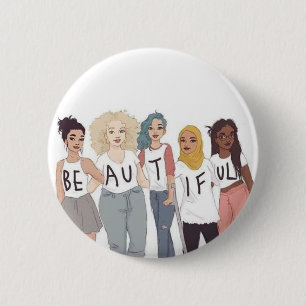 Badge Rond 5 Cm Belle