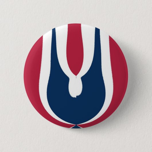 Badge Rond 5 Cm Belle couleur rouge, blanc, bleu texture Abstraite (Devant)