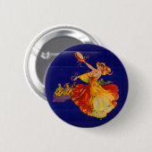 Badge Rond 5 Cm belle danseuse espagnole (Devant & derrière)