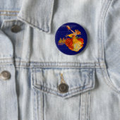 Badge Rond 5 Cm belle danseuse espagnole (En situation)