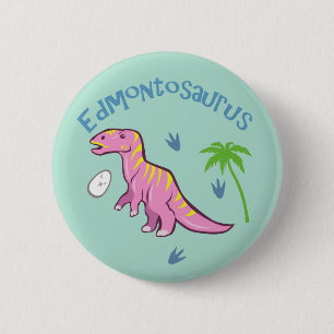 Badge Rond 5 Cm Belle Edmontosaurus