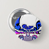 Badge Rond 5 Cm Belle Extraordinaire USA Fun Text Art Motif Design (Devant & derrière)