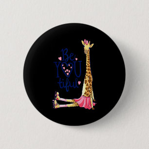 Badge Rond 5 Cm Belle Girafe _ Inspirez Soyez Vous Girafe Animal