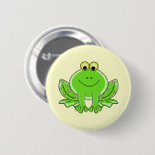 Badge Rond 5 Cm Belle grenouille (Devant & derrière)