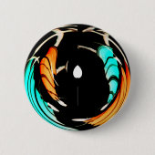 Badge Rond 5 Cm Belle impression Motif Art Africain (Devant)