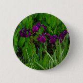 Badge Rond 5 Cm Belle Iris Violet (Devant)