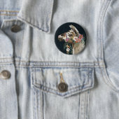 Badge Rond 5 Cm Belle Llama (En situation)