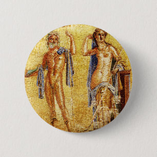 Badge Rond 5 Cm BELLE mosaïque de Pompeii
