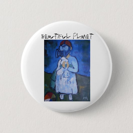 Badge Rond 5 Cm Belle planète, belle planète (Devant)