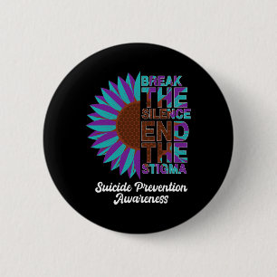 Badge Rond 5 Cm Belle sensibilisation à la prévention du suicide T
