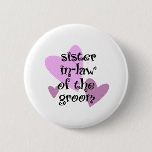 Badge Rond 5 Cm Belle-soeur du marié