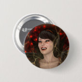 Badge Rond 5 Cm Belle sorcière (Devant & derrière)