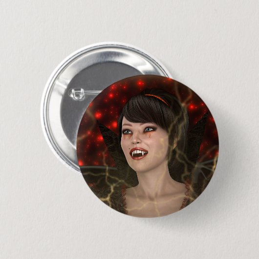 Badge Rond 5 Cm Belle sorcière (Devant & derrière)