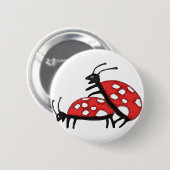 Badge Rond 5 Cm Belles coccinelles (Devant & derrière)