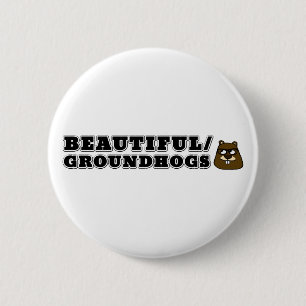 Badge Rond 5 Cm Belles/marmottes