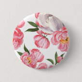Badge Rond 5 Cm Belles Roses (Devant)