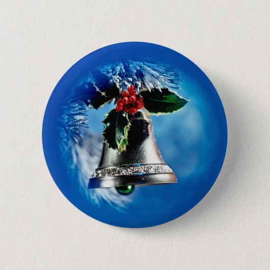 Badge Rond 5 Cm Bells argentées (Devant)