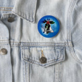 Badge Rond 5 Cm Bells argentées (En situation)