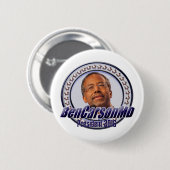 Badge Rond 5 Cm Ben Carson pour le Président Button (Devant & derrière)