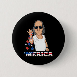 Badge Rond 5 Cm Ben Franklin 4 juillet l'Amérique