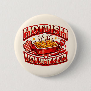 Badge Rond 5 Cm Bénévole HOTDISH