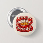 Badge Rond 5 Cm Bénévole HOTDISH (Devant & derrière)