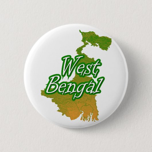 Badge Rond 5 Cm Bengale-Occidental (Devant)