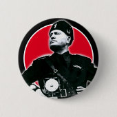 Badge Rond 5 Cm Benito Mussolini (Devant)
